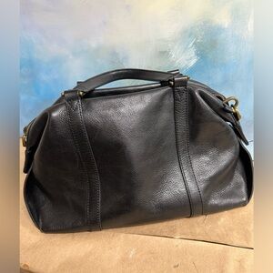 Madewell Black Leather Satchel